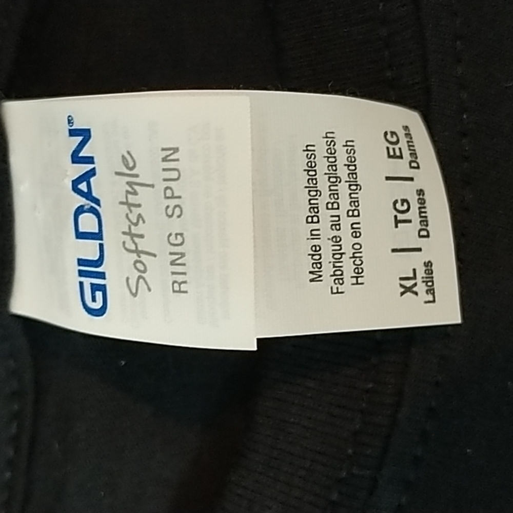 GILDAN "I AM VACCINATED" Black Tee Shirt XL - Picture 4 of 7